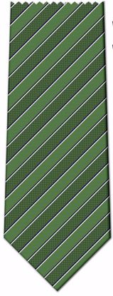 Picture of 100% SILK WOVEN - GREEN WITH NAVY/WHITE STRIPES