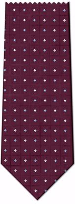 Picture of 100% SILK WOVEN - PURPLE WITH DOTS