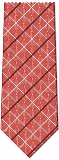 Picture of 100% SILK WOVEN - RED PLAID