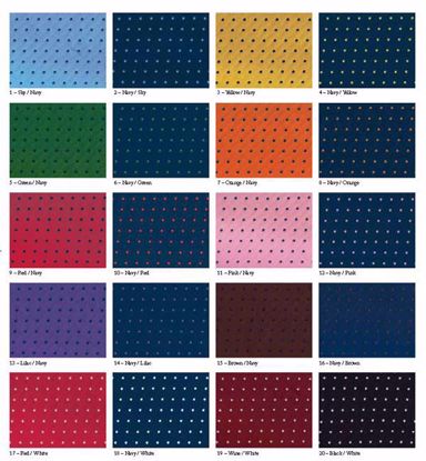 Picture of 100% SILK WOVEN DOT-20 COLOR  COMBINATIONS TO CHOOSE FROM