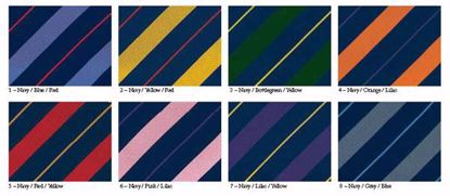 Picture of 100% SILK WOVEN STRIPE-8 COLOR  COMBINATIONS TO CHOOSE FROM