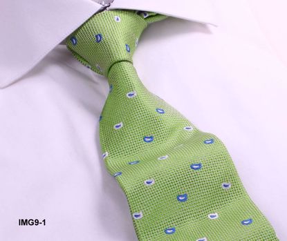 Picture of 100% SILK WOVEN TIE - GREEN