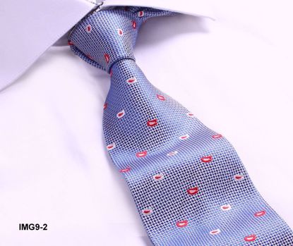Picture of 100% SILK WOVEN TIE - LIGHT BLUE