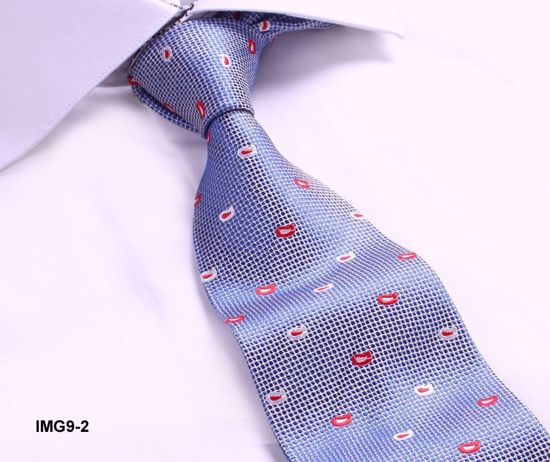 100% SILK WOVEN TIE - LIGHT BLUE