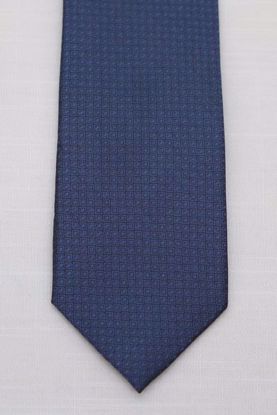 Picture of Blue - 100% SILK WOVEN MICRO TEXTURED SOLID NECKTIE