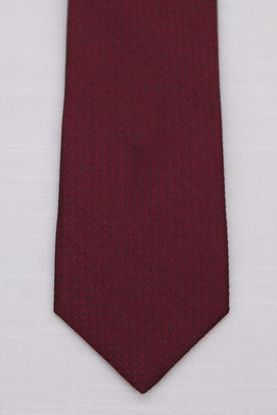 Picture of Burgandy - 100% SILK WOVEN MICRO TEXTURED SOLID NECKTIE