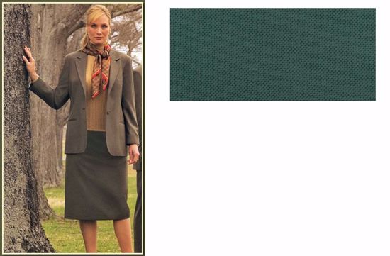 Picture of Women’s 55% Dacron Polyester / 45% Worsted Wool Blazer - Augusta Green