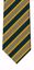 Picture of 100% SILK WOVEN TEXTURED HUNTER GREEN AND GOLD STRIPE NECKTIE