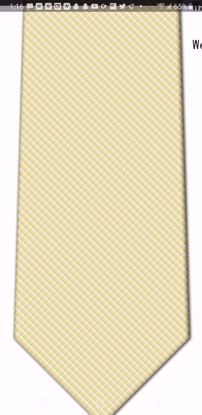 Picture of 100% SILK WOVEN  - YELLOW/WHITE