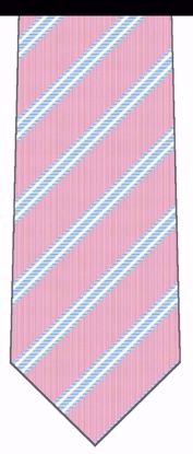 Picture of 100% Silk Woven Pink with Stripes