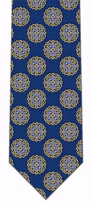 Picture of Blue Grey Dot - 100% SILK WOVEN MICRO NEAT NECKTIE