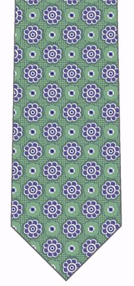 Picture of Green Green Dot - 100% SILK WOVEN MICRO NEAT NECKTIE